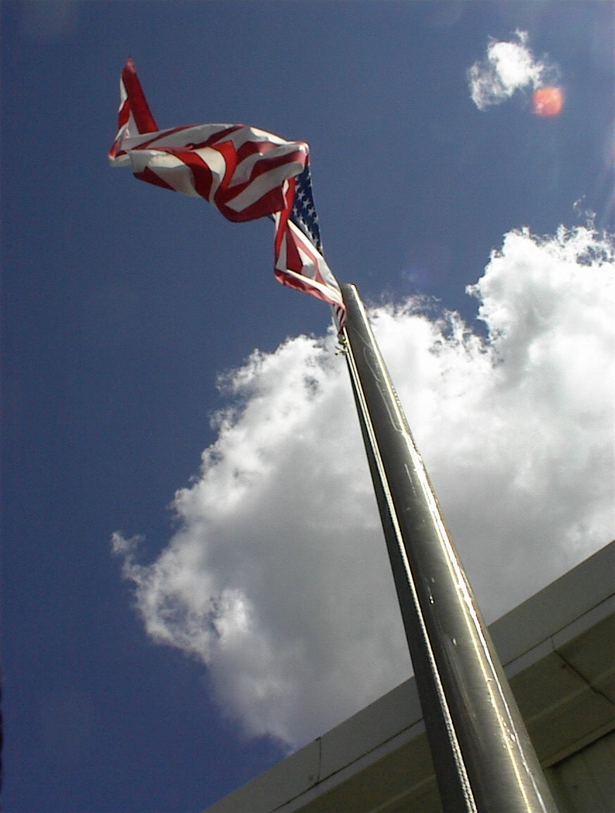 Our Smokestack Flagpole